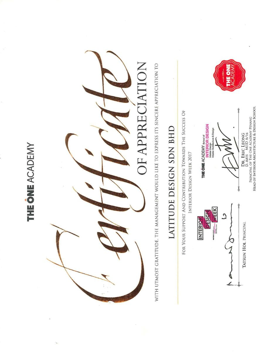 The one academy appreciation